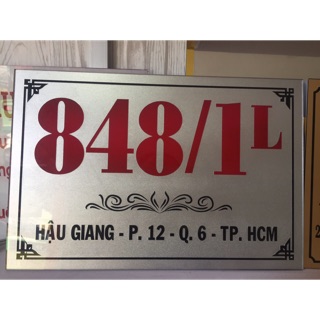 Bảng số nhà - bảng công ty mica Kt 20*30