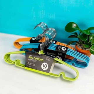 [ 10 cái ] móc treo quần áo Lock &amp; Lock ETM376 ETM391 - móc Inox treo đồ cao cấp bọc nhựa PVC size 40cm