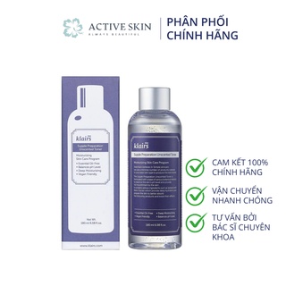 Nước hoa hồng không mùi Klairs Supple Preparation Unscented Toner 180ml