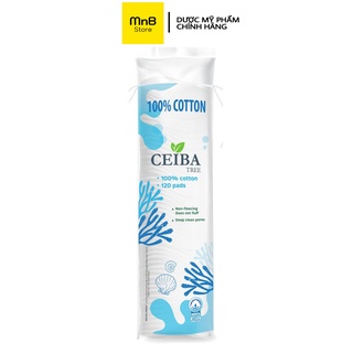 Bông Tẩy Trang Ceiba 100% Chất Liệu Cotton 120 Miếng 100% Cotton Tree