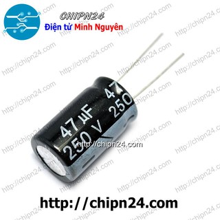[3 CON] Tụ hóa 47uF 250V (13x21mm)