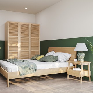 Giường Ngủ Gỗ Sồi MOHO VLINE 601 Màu Gỗ Tự Nhiên