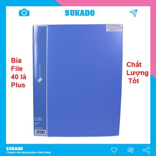Bìa lá a4 PLus nhiều lá nhựa 20 - 40 - 60 lá SUKADO PLUS05