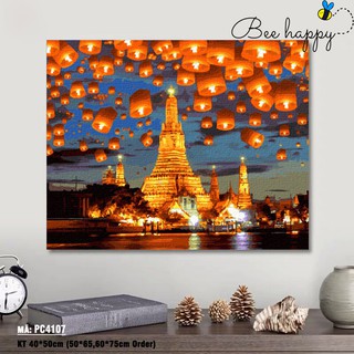 Tranh Tô Màu Theo Số Nàng Thơ Bee Happy Phong Cảnh Mã PC0962