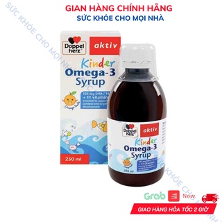 Doppelherz Aktiv Kinder Omega-3 Syrup.Hỗ Trợ Phát Triển Não Bộ,Thị Lực Cho Bé