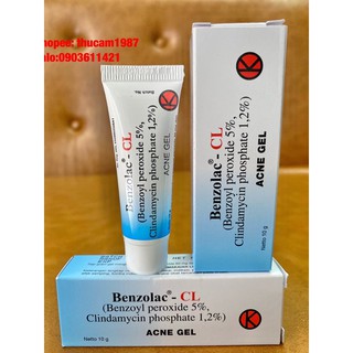 Gel Benzolac CL loại bỏ mụn, liền sẹo mụn 10g.