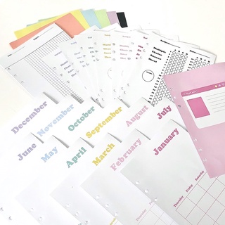 REFILL SỔ CÒNG A5/ GIẤY GẮN SỔ CÒNG A5 STUDY PLANNER