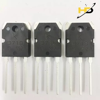 Sò D718 TRANSISTOR NPN 120V - 8A Lưng Đồng - Mạ Bạc