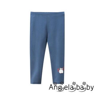 Quần Legging Co Giãn Họa Tiết Hoạt Hình Cho Bé Gái