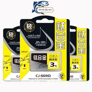Lưỡi Câu Cá, Lưỡi Câu Đơn Titan CJ-Seiko Nhật Bản Siêu Sắc Bén Chuyên Câu Đài LC9