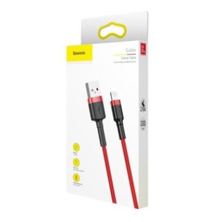 Cáp Sạc Nhanh iPhone Ipad Baseus Cafule Siêu Bền | Kèm Dây Velcro Giữ Cáp - Cáp sạc iPhone 5/6/7/8/X/XS/XS /11