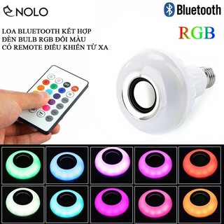 Loa Bluetooth Kết Hợp Đèn LO3W Chui E27 Led RGB 3D Đổi Màu Có Kèm Remote Điều Khiển Nhiều Chức Năng Công Suất 12W