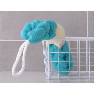 Bông tắm dài cao cấp KNSTORE lưới PE dày mềm mại an toàn sức khỏe (mix nhiều màu)