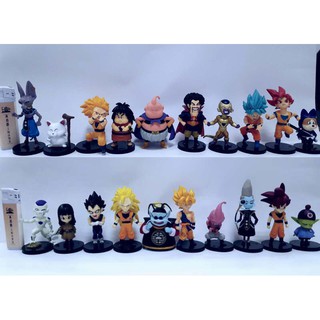 Combo 10 nhân vật 7 viên ngọc rồng Dragon Ball Son Goku chibi dễ thuong 6-8cm