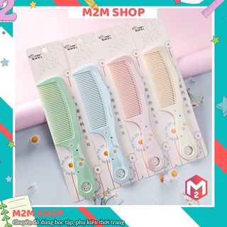Lược chải đầu cute hình hoa cúc dễ thương bằng nhựa (loại thưa và dày)
