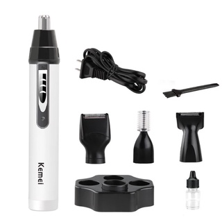 Máy Cạo Tỉa Lông Đa Năng 4 in 1 Kemei KM - 6650 Chuyên Dùng Tỉa Lông Mũi, Lông Mày, Cạo Râu