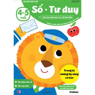 Sách - Số – Tư duy (4-5 tuổi) - Giáo dục Nhật Bản - Bộ sách dành cho lứa tuổi nhi đồng