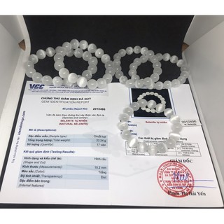 VÒNG TAY SELENITE CÓ KIỂM ĐỊNH