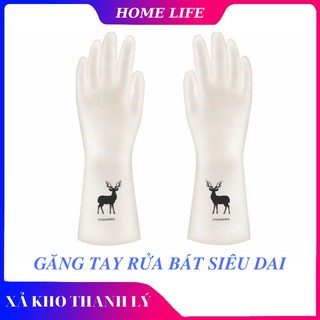 Găng Tay Rửa Bát Siêu Dai Hình Hươu, Găng Tay Nhà Bếp Siêu Dai Đa Năng