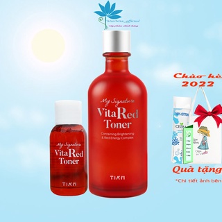 Toner Nước Hoa Hồng TIAM Dưỡng Trắng Se Khít Lỗ Chân Lông Sáng Da Giảm Thâm Tiam My Signature Vita Red Toner 130ml
