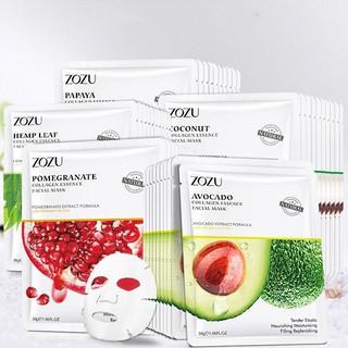 Mặt Nạ ZOZU Trái Cây 5 Vị Collagen Dưỡng Trắng Da Thải Sạch Bã Nhờn Thu Nhỏ Lỗ Chân Lông