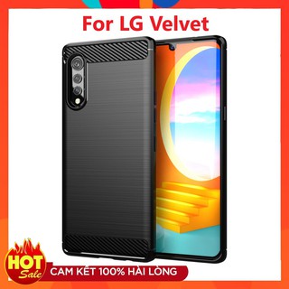 Ốp lưng LG Velvet/ Velvet 5G chống sốc vân carbon hấp thụ nhiệt cao cấp cực bền, không bám vân tay cực ôm máy