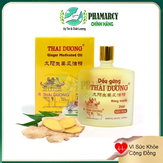 Dầu gừng thái dương chính hãng chai lớn lọ 24ml