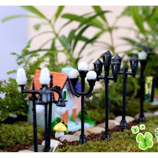 Mô hình đèn công viên cổ điển trang trí tiểu cảnh sân vườn, terrarium