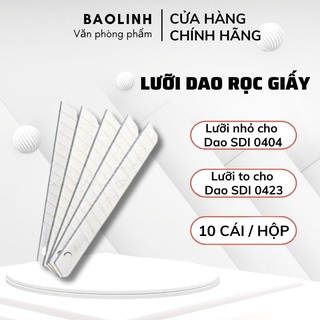 Lưỡi Dao Dọc Giấy - Lưỡi Dao Trổ SDI Nhỏ 0404 / Lớn 0423 Loại Tốt, Siêu Bền - vanphongpham.baolinh