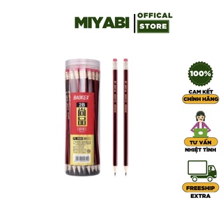 Bút chì 2b lục giác BAOKE ngòi mềm - Bút chì gỗ cao cấp - MIYABI STORE