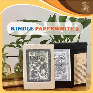 Máy đọc sách Kindle Paperwhite 3 (7th) Kindle PPW3 có đèn nền với màn hình 6'' 300PPI, bộ nhớ 4/32GB