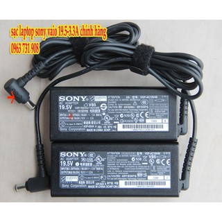 Sạc laptop sony 19.5V 3.3A  chính hãng