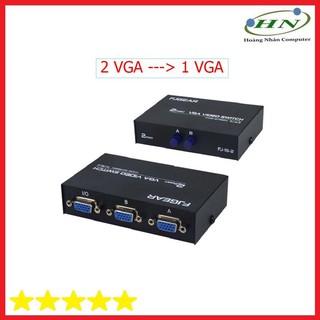 Bộ Chia Tín Hiệu VGA 2 Cổng Vào 1 Cổng Ra Màn Hình LCD, Máy Chiếu