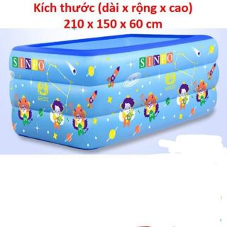 Bể Bơi 210x150x60cm Hàng Dày Đẹp