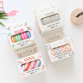 Washi tape vintage set 4 cuộn băng keo trang trí sổ DIY Crafts, Scrapbook, Journal, Diary, Planner, Wal Seal Ect