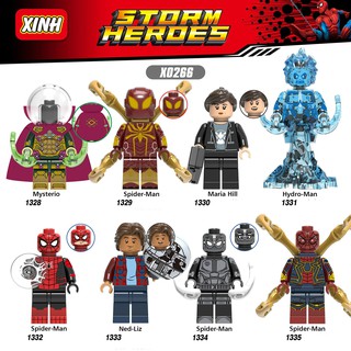 Minifigures Spider Man Phiên Bản Spider-man Far From Home Mẫu Mới Nhất Đẹp Nhất XINH X02666 Mysterio Hydro-Man