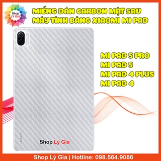Miếng dán carbon bảo vệ mặt lưng cho Xiaomi Mi Pad 6/6 Pro/5/5 Pro/4/4 Plus