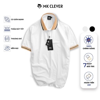 Áo Polo MK CLEVER Phối Viền Cổ Nova Tay Bo Chất Liệu Vải Cotton Cao Cất Mềm Mịn Co Giãn Cực Tốt