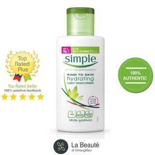 Simple Hydrating Light Moisturiser - Kem Dưỡng Ẩm Cho Da Nhạy Cảm 125ml