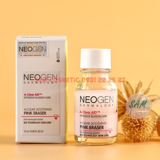 Chấm Mụn Neogen 2 Lớp, A-Clear Aid Soothing Pink Eraser 15ml Giảm Mụn, Chống Thâm.