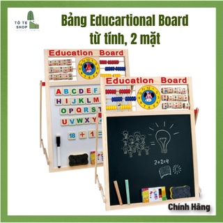 Bảng Học Chữ Cho Bé, Bảng Học 2 Mặt Có Bộ Số Và Chữ Cái Gắn Nam Châm Giúp Bé Thông Minh Hơn (Education Broad)