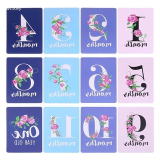 Set 12 Tấm Thẻ Hình Dấu Chân Của Bé Làm Kỉ Niệm