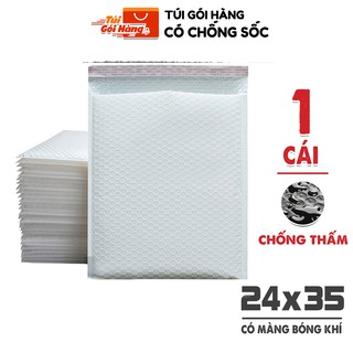 Túi Gói Hàng Chống Sốc TUIGOIHANG Kích Thước 24x35cm Có Màng Bóng Khí Và Sẵn Lớp Dán Niêm Phong