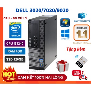 Cây Máy Tính Cũ Máy Bộ Văn Phòng Giá Rẻ - Dell Optiplex 3020/7020/9020 ( G3240/4G/SSD128G ) - Bảo Hành 12 Tháng