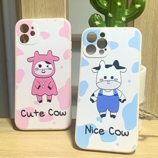 Ốp lưng cạnh vuông Bò sữa 13 Pro max / 13 - 6 plus OPBS03