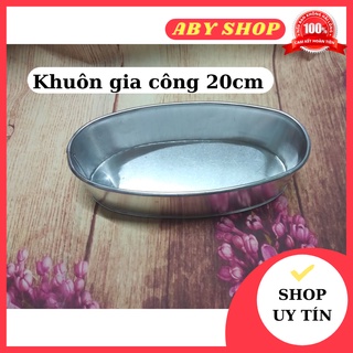 Khuôn gia công 20cm ⚡ HÀNG CAO CẤP ⚡ khuôn oval dùng đổ các loại bánh