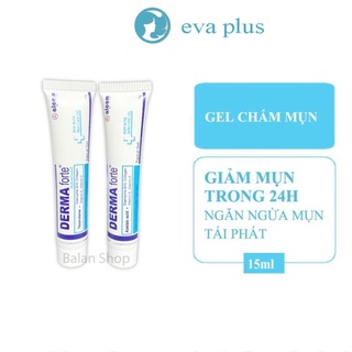 Kem Giảm Mụn Ngừa Thâm Trứng Cá, Mụn Ẩn, Mụn Đầu Đen, Derma Forte, Hàng Chính Hãng, Full VAT, Mẫu Mới Nhất 2022 - 15g