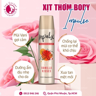 Xịt thơm - khử mùi 𝐈𝐦𝐩𝐮𝐥𝐬𝐞 - Dịu nhẹ làn da 75ml