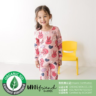 Unifriend Bộ Thu Đông Thỏ Hồng Bé GáiẢnh thật