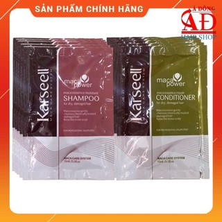 [Chính hãng] [Giá sỉ] COMBO 5 CẶP GỘI XẢ GÓI KARSEELL MACA COLLAGEN SIÊU MỀM MƯỢT 15ML